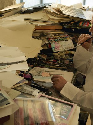 Karl Lagerfeld, photographed by Annie Leibovitz.