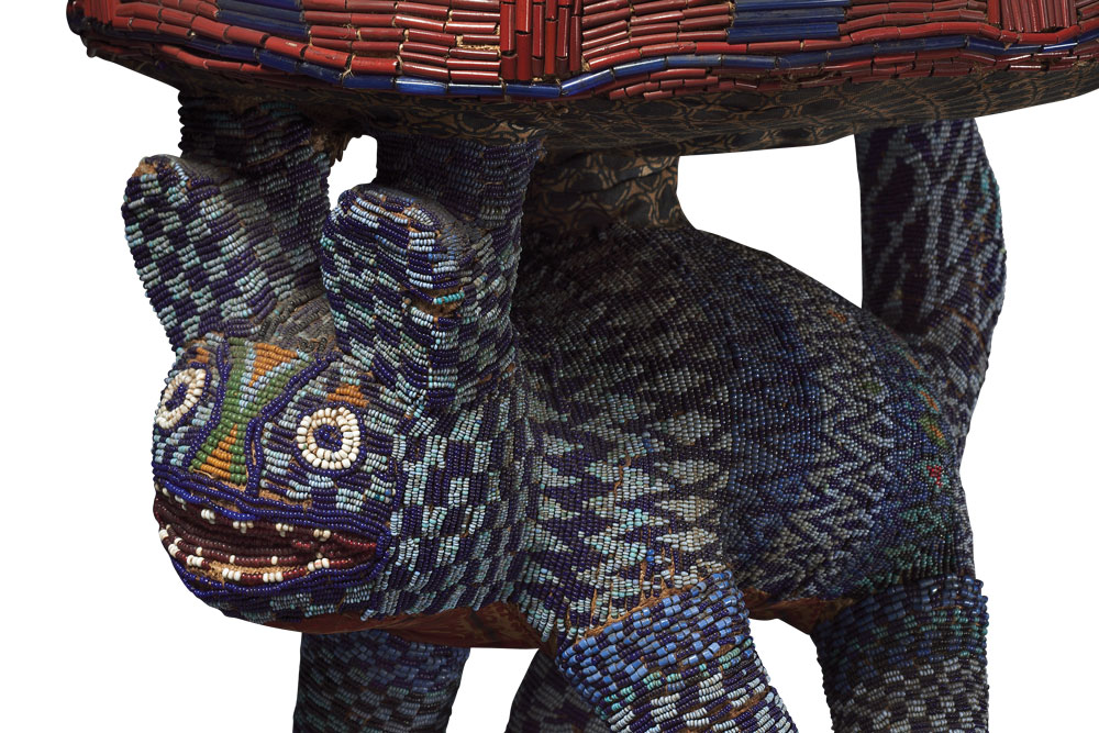 How a leopard stool from Cameroon got its spots