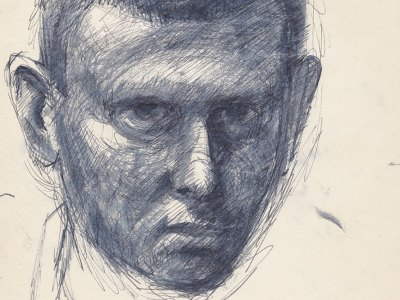 Self-Portrait (detail; 1944), Ellsworth Kelly. © Ellsworth Kelly Foundation