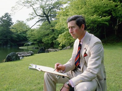 King Charles sketching