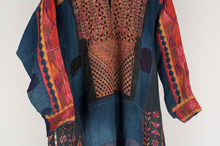 Everyday dress from Gaza or Hebron (detail; 1935–40). Courtesy the Palestinian Museum; photo: Kayané Antreassian