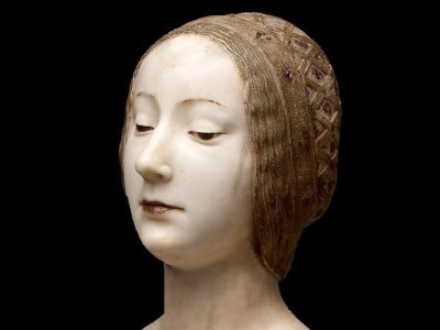 Female bust, ideal portrait of Laura (detail; c. 1490), Francesco Laurana. Kunsthistorisches Museum, Vienna. Photo: © KHM-Museumsverband