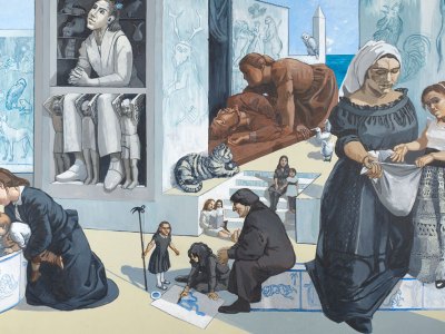 Crivelli's Garden (detail; 1990–1), Paula Rego. National Gallery, London. Photo: The National Gallery, London; © Ostrich Arts Ltd