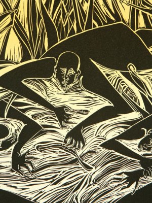 Night Crawlers and Earthworm (2006), Barbara Earl Thomas. Whatcom Museum, Washington D.C.