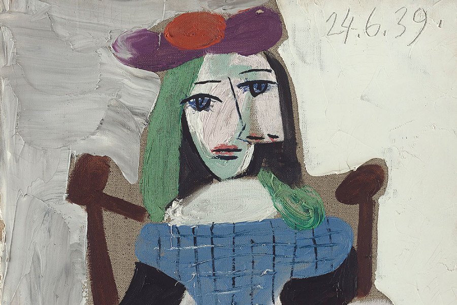 Woman sitting in an armchair (1939), Pablo Picasso. Photo: © Staatliche Museen zu Berlin, Nationalgalerie, Museum Berggruen/Jens Ziehe/Succession Picasso/VG Bild-Kunst, Bonn 2023(1939), Pablo Picasso. Photo: © Staatliche Museen zu Berlin, Nationalgalerie, Museum Berggruen/Jens Ziehe/Succession Picasso/VG Bild-Kunst, Bonn 2023