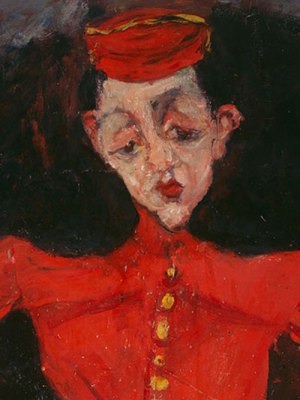 The Groom (detail; 1925), Chaïm Soutine. Centre Pompidou, Paris. Courtesy bpk/CNAC-MNAM/Philippe Migeat