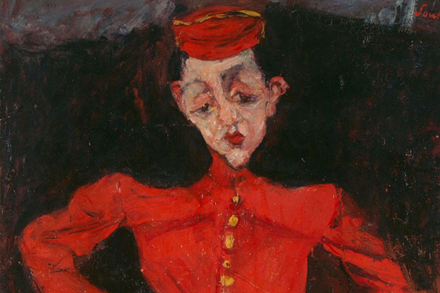 The Groom (detail; 1925), Chaïm Soutine. Centre Pompidou, Paris. Courtesy bpk/CNAC-MNAM/Philippe Migeat