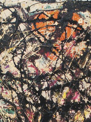 Jackson Pollock drip painting
