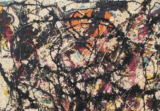 Jackson Pollock drip painting