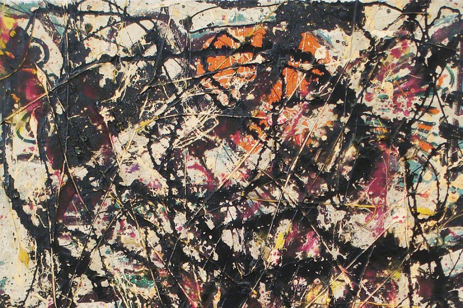 Jackson Pollock drip painting