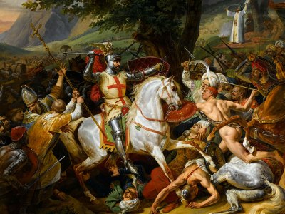 Battle of Las Navas de Tolosa, 1212 (detail; 1817), Horace Vernet. Image: © RMN-GP (Palace of Versailles); © G. Blot
