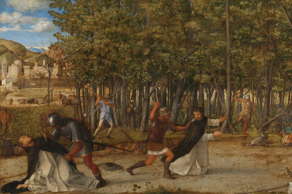 ‘The painting ought not to feel measured – something horrible is happening’