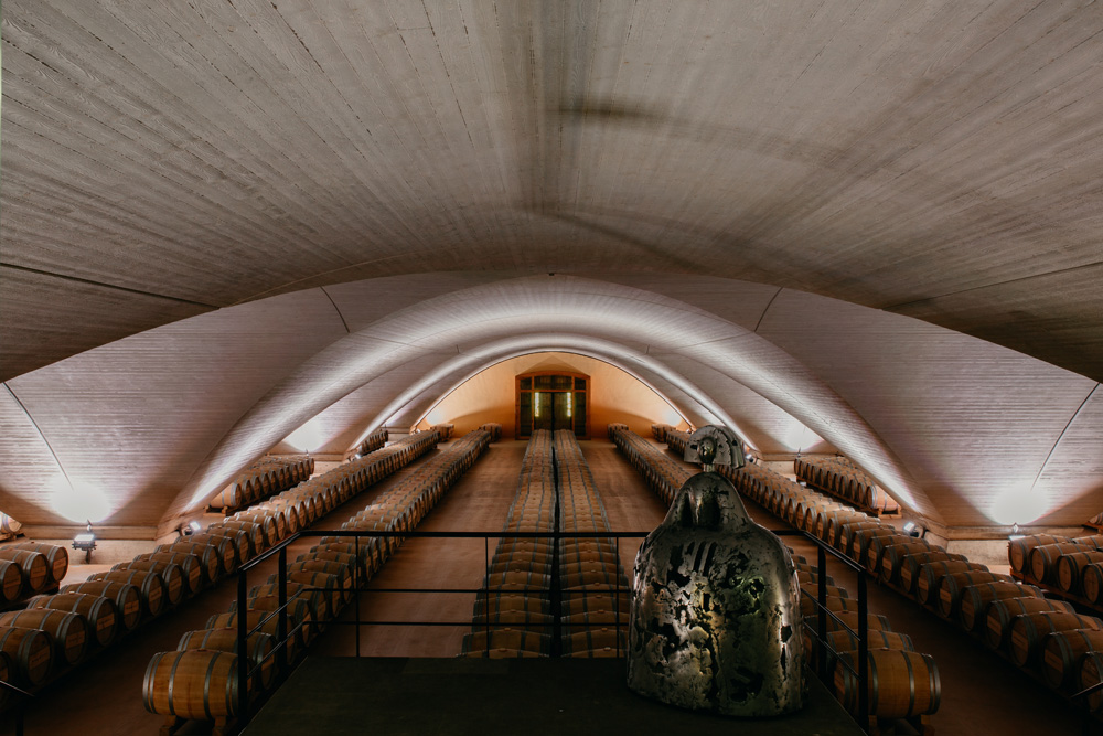The Basque Country vineyard with an altar to wine