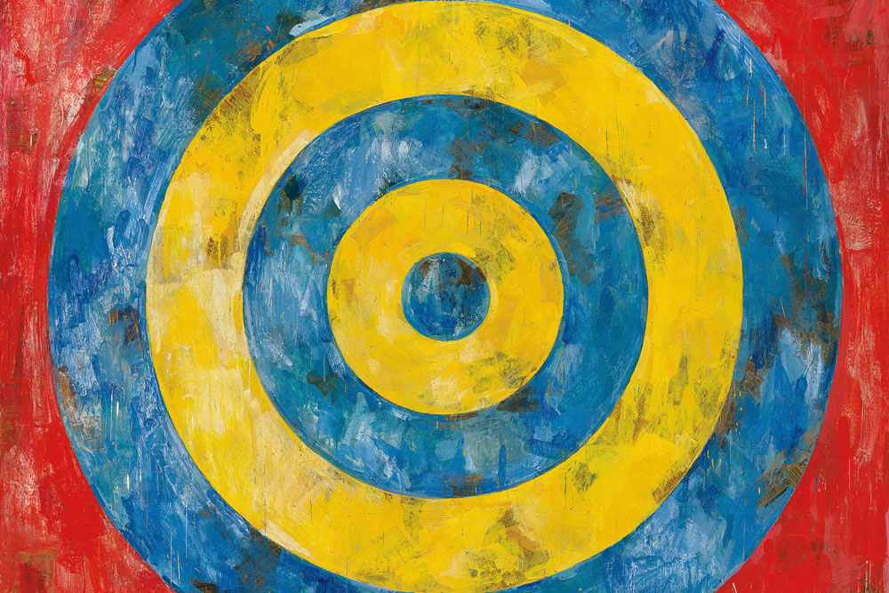 Jasper Johns, the quiet American